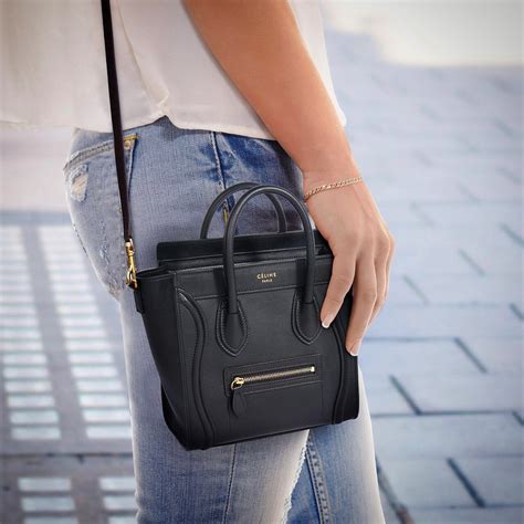 celine luggage nano ink|celine nano luggage shoulder bag.